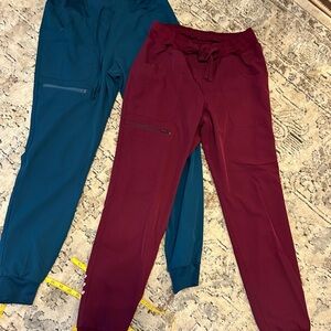 Lot of two small scrub pants